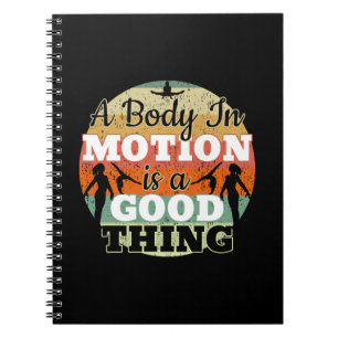A Body in Motion - Girls Gymnastics Mindset  Notebook