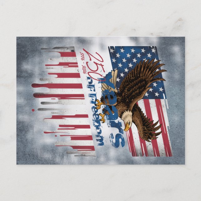 A bold illustration of an American symbol Postcard (Front)