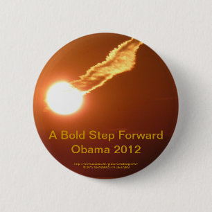A Bold Step Forward Obama 2012 6 Cm Round Badge