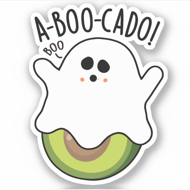 A-boo-cado Funny Avocado Pun  (Front)