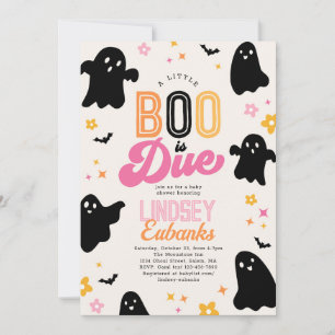 A Boo is Due Baby Shower Invitation