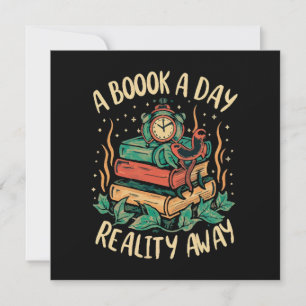A book a day keep Reality away Invitation