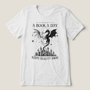 A Book A Day Keeps Reality Away Tri-Blend Shirt