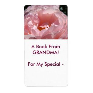 A Book from GRANDMA! Rose Book Gift Tags To