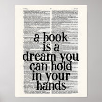 a book is a dream you hold in your hands