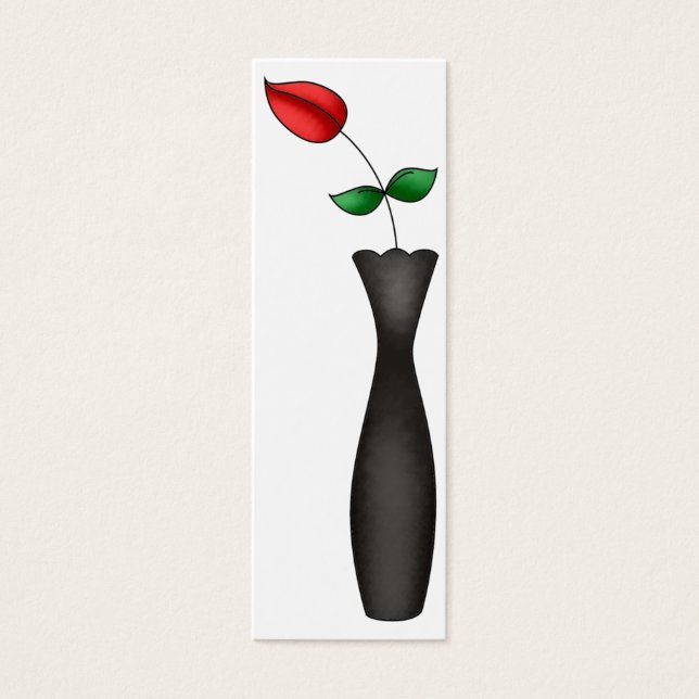 A Book Is Like A Garden Rose Bookmark (Front)