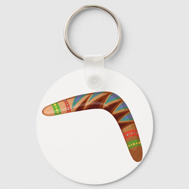 A boomerang key ring (Front)
