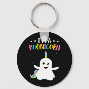 A Boonicorn Shirt Unicorn Ghost Girls Funny Key Ring