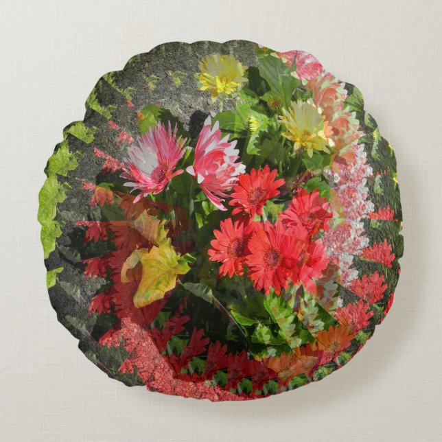 A bouquet for you..... round cushion (Front)