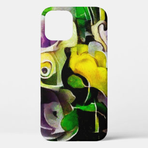 A bouquet of beautiful flowers in a modern style a iPhone 12 case
