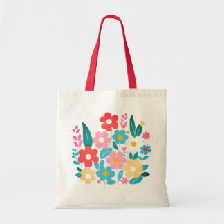 A bouquet of colourful flowers for women  tote bag