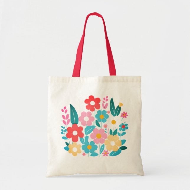 A bouquet of colourful flowers for women  tote bag (Front)