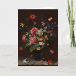 A Bouquet of Flowers by Peeters: Blank Card