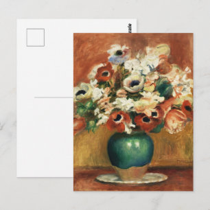 A Bouquet of Joy,Flowers (1885) by Renoir Postcard