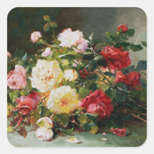 A Bouquet of Roses Square Sticker