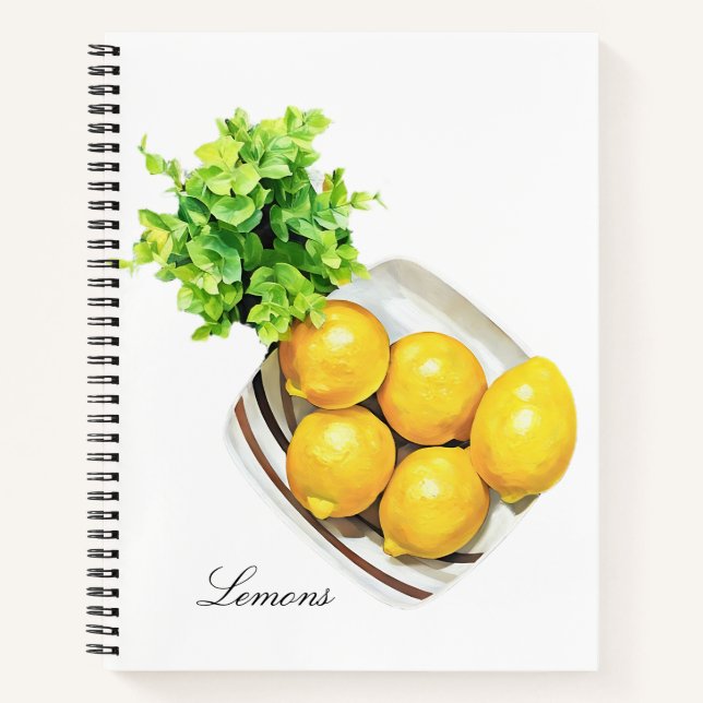 A Bowl Of Lemons Notebook (Front)