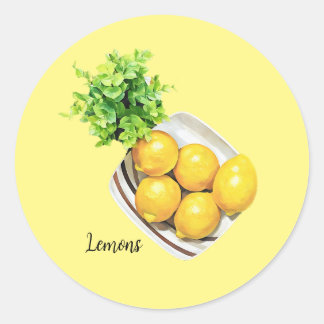 A Bowl Of Lemons Sticker