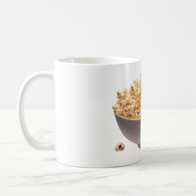 A Bowl of Popcorn Coffee Mug (Left)