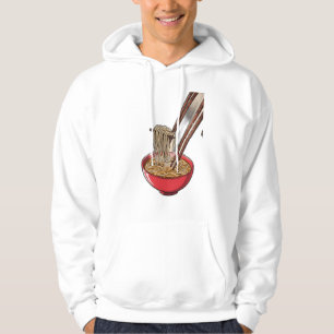 A bowl of steaming ramen hoodie