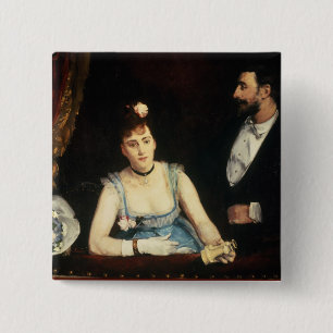 A Box at the Italians' Theatre, 1874 15 Cm Square Badge