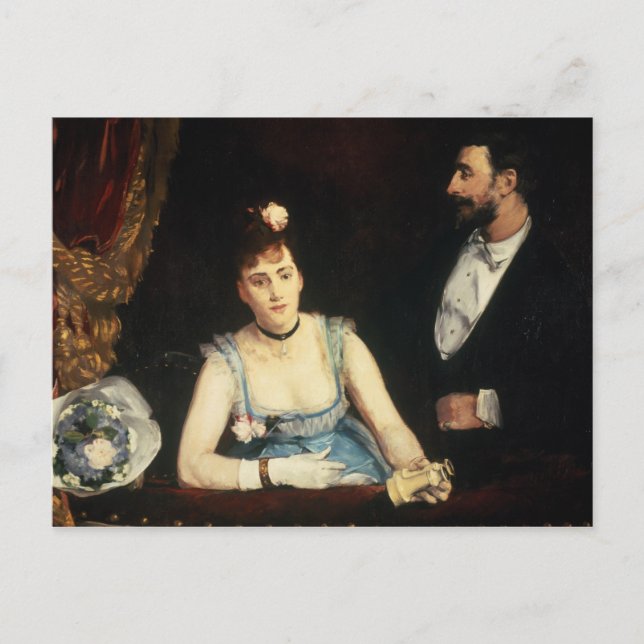 A Box at the Italians' Theatre, 1874 Postcard (Front)