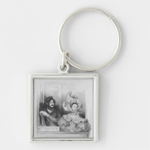 A box at the Theatre Italien, engraved by Frey Key Ring