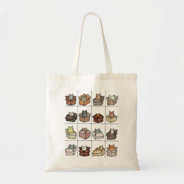 A Box For Every Cat Tote Bag (Front)