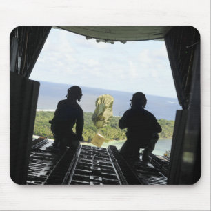 A box of humanitarian goods mouse pad