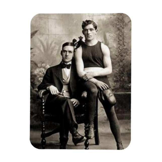 A Boxer and His Gentleman Magnet (Vertical)