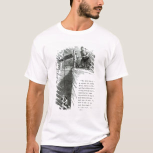 A boy and girl being wound up a mine shaft T-Shirt