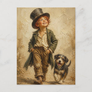 A Boy and His Best Friend Postcard