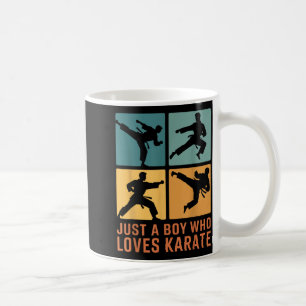 A Boy Who Loves Karate Martial Arts Karate Lover Coffee Mug
