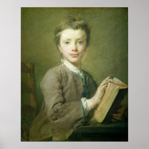 A Boy with a Book, c.1740 Poster