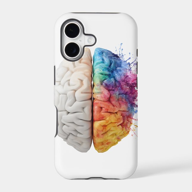 A brain divided between logical and creative sides (Back)