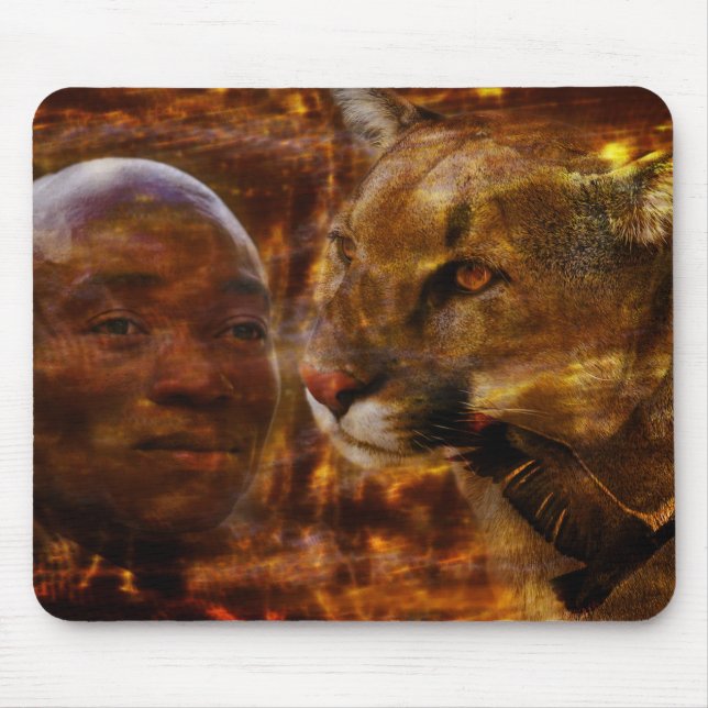 A brave warrior in South Africa Mouse Pad (Front)