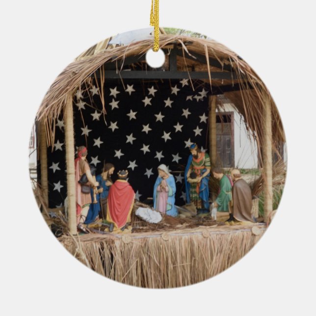 A Brazilian Creche, The Nativity Ceramic Ornament (Back)