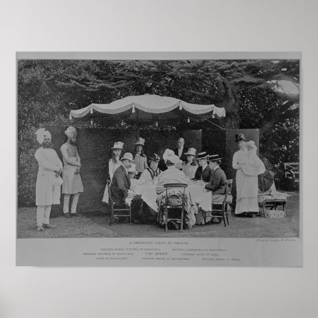 A Breakfast Party at Osbourne Poster (Front)