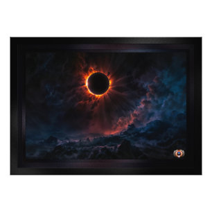 A Breathtaking Solar Eclipse AI Art by Xzendor7 Photo Print