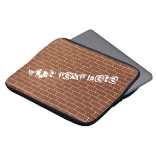 A Brick Wall - Add Your Special Text / Message Laptop Sleeve