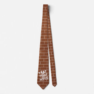 A Brick Wall - Add Your Special Text / Message Tie
