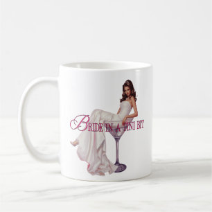 A Bride in a Tini Bit – Martini Glass Bride Coffee Mug
