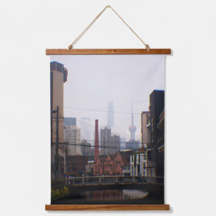 A Bridge in Shanghai Hanging Tapestry