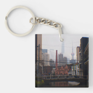 A Bridge in Shanghai Key Ring