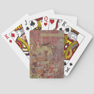 A Bridge of boats broken by Akbar (r.1556-1605) on Playing Cards