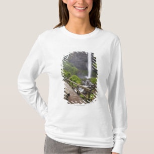 A Bridge Over Columbia River And Latourell Falls T-Shirt