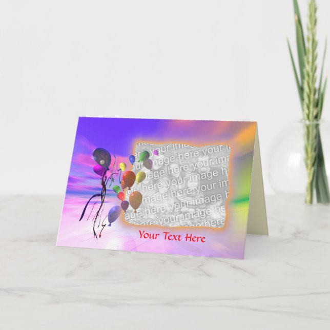 A Bright New Birthday (photo frame) Card (Front)