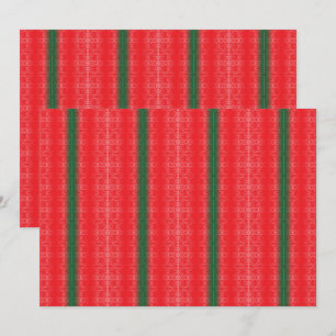 A bright red apple sits on a plain white surface. thank you card