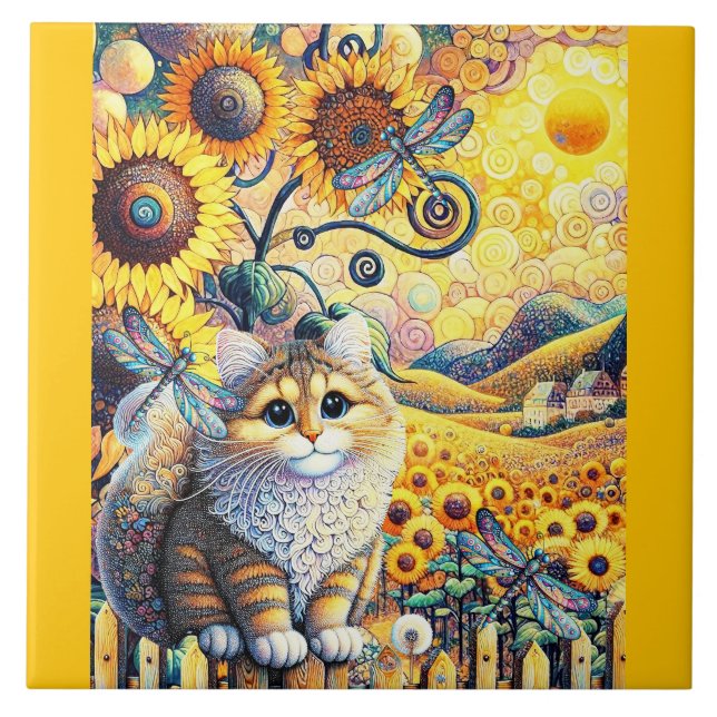 A Bright Sunny Day Ceramic Tile (Front)