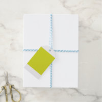 A bright yellow square with a distinct white borde