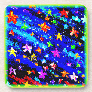 A Brightly Coloured Starry Skies. Buy Now Coaster